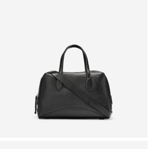 GORGEOUS Cole Haan ZERØGRAND Black Leather Satchel---Retail of $298! - Picture 4 of 16